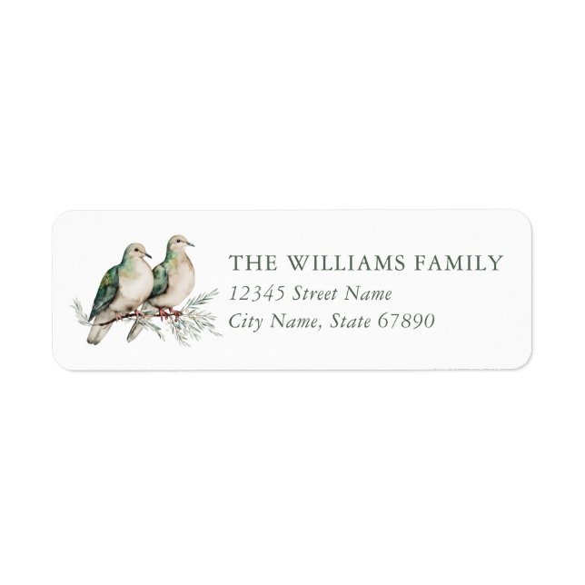 Christmas Return Address Labels (Front)