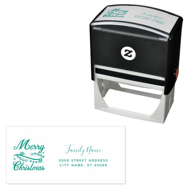 Christmas Return Address Self-inking Stamp (In Situ)