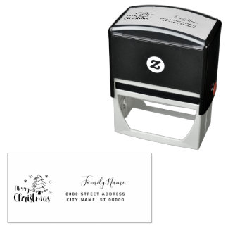 Christmas Return Address Self-inking Stamp