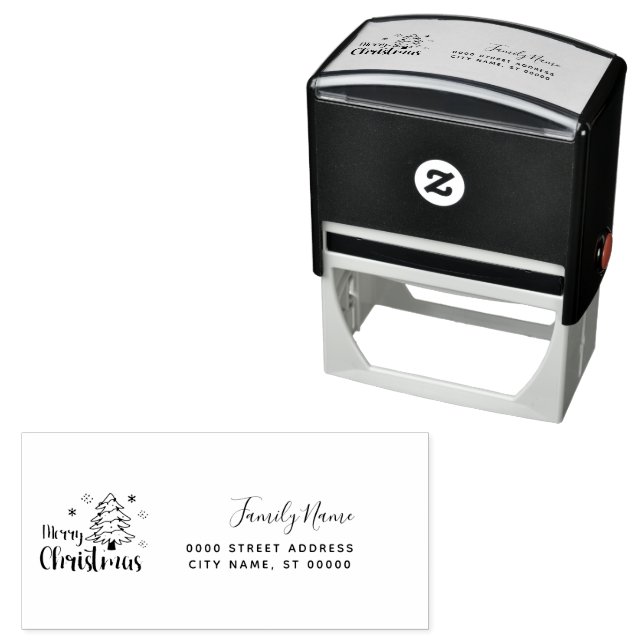 Christmas Return Address Self-inking Stamp (In Situ)
