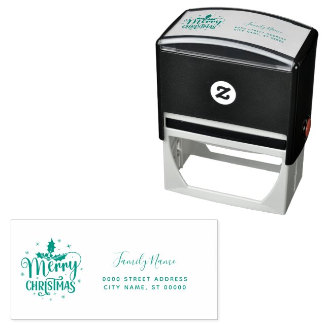 Christmas Return Address Self-inking Stamp (In Situ)