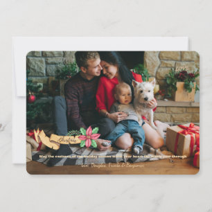 Christmas Ribbon #2 Holiday Photo Card