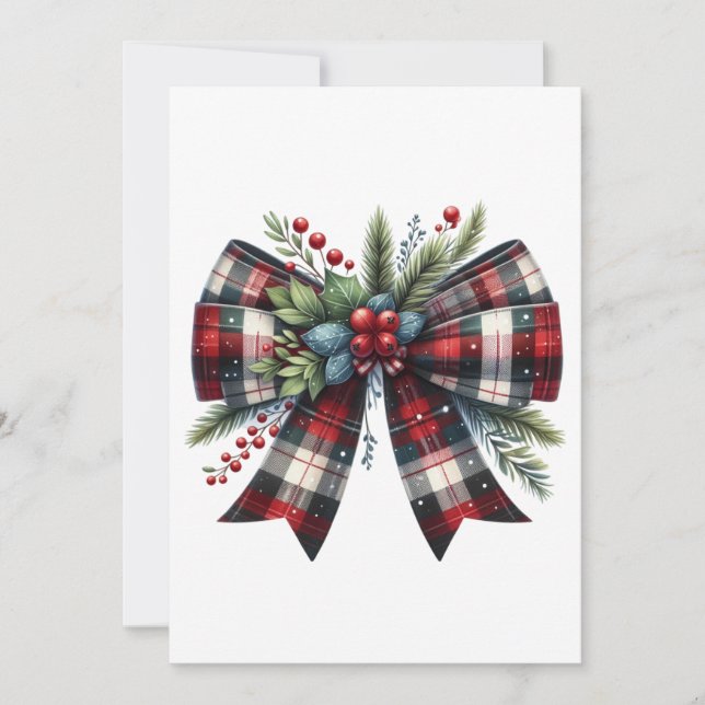 Christmas Ribbon Card 01 (Front)