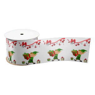 Christmas Ribbon, Elf Satin Ribbon