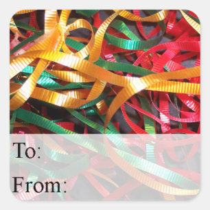 Christmas Ribbon Gift Tag