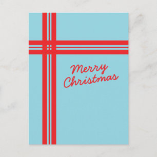 Christmas Ribbon Postcard