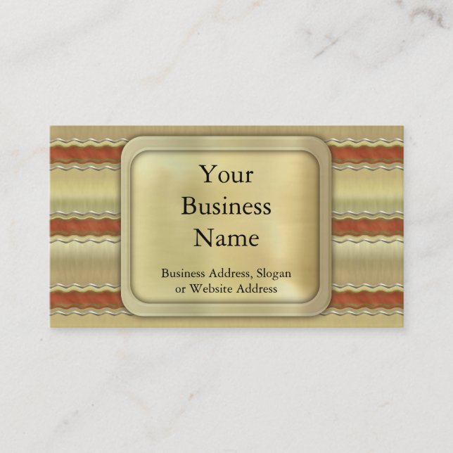 Christmas Ribbons Business Card (Front)