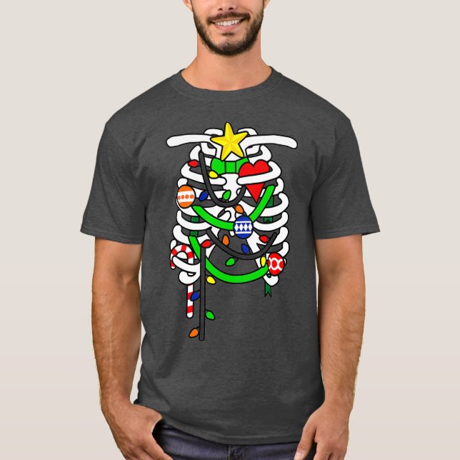 Christmas Ribs Interventional Radiology Nurse T-Shirt (Front)