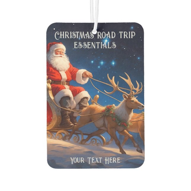  Christmas road trip essentials Car Air Freshener (Back)