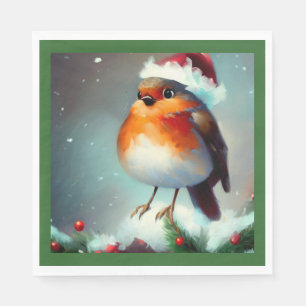 Christmas Robin 1 Napkin
