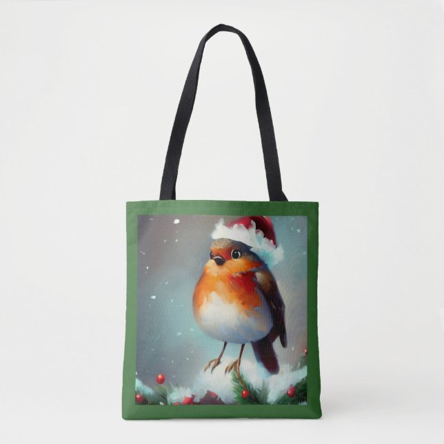 Christmas Robin 1 Tote Bag (Front)