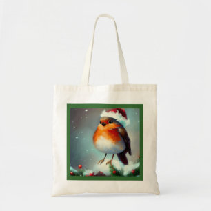 Christmas Robin 1 Tote Bag