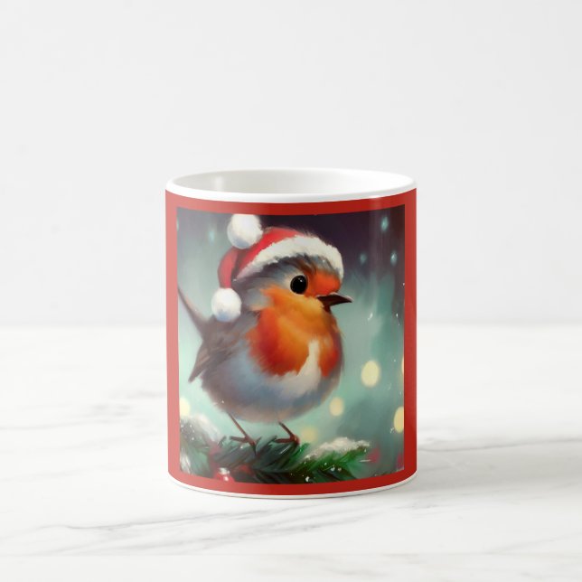 Christmas Robin 2 Coffee Mug (Center)