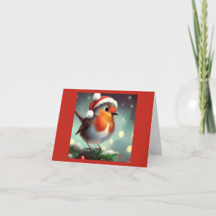 Christmas Robin 2 Holiday Card
