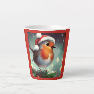 Christmas Robin 2 Latte Mug