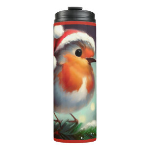 Christmas Robin 2 Thermal Tumbler