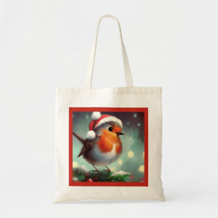 Christmas Robin 2 Tote Bag