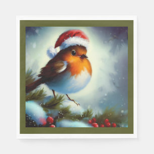 Christmas Robin 3 Napkin