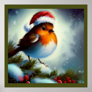Christmas Robin 3 Poster