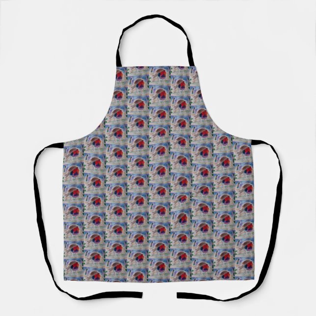 Christmas Robin  Apron (Front)
