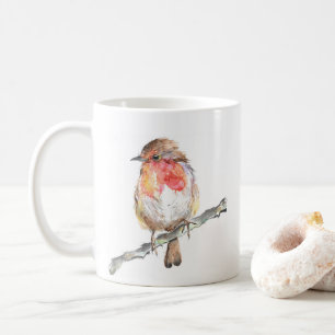 Christmas Robin Art Mug