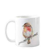 Christmas Robin Art Mug