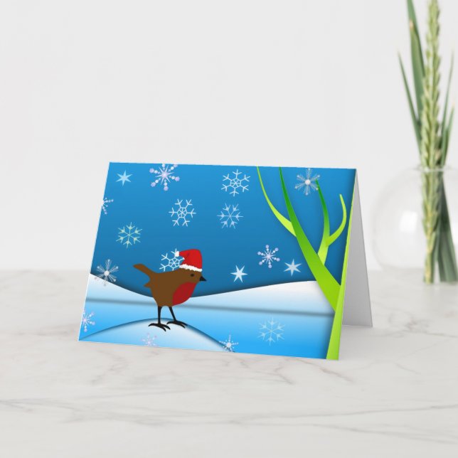 Christmas Robin Card (Front)