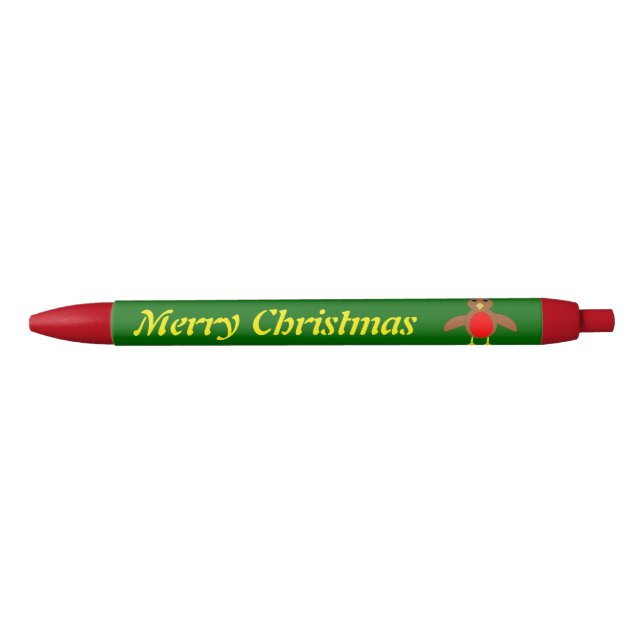 Christmas Robin Custom Pen (Front)