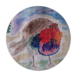 Christmas Robin Cutting Board