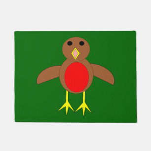 Christmas Robin Door Mat