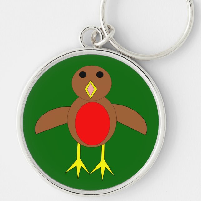 Christmas Robin Keychain (Front)