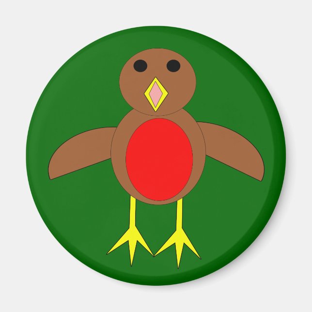 Christmas Robin Magnet (Front)