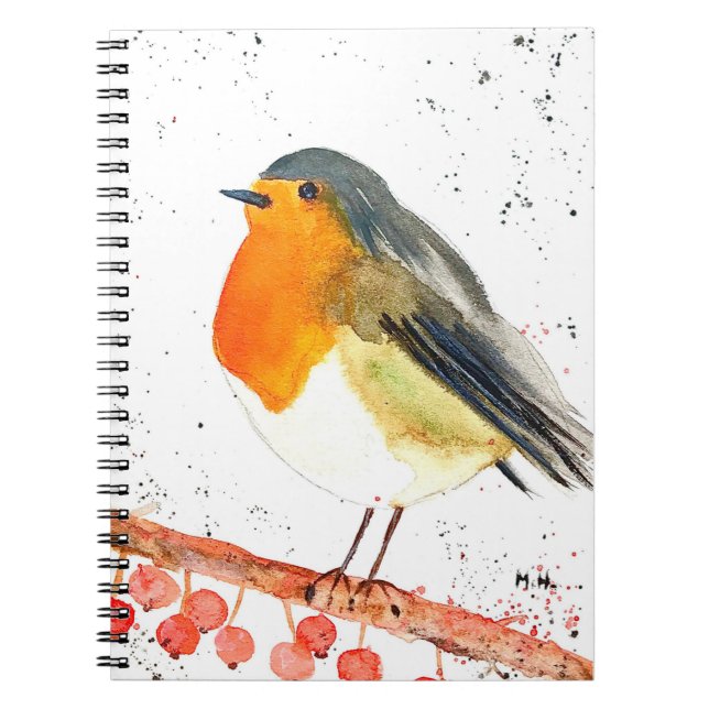 Christmas robin notebook (Front)