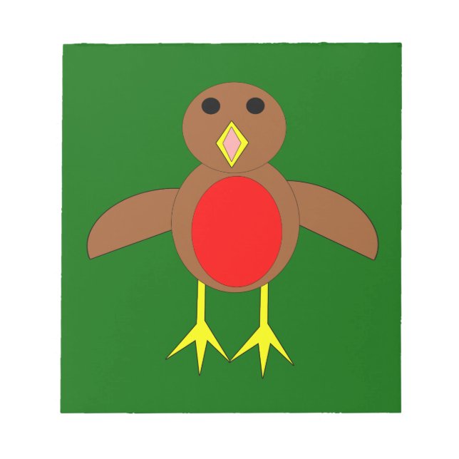 Christmas Robin Notepad (Front)