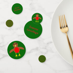 Christmas Robin Personalised Confetti