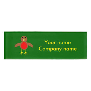Christmas Robin Personalised Name Tag