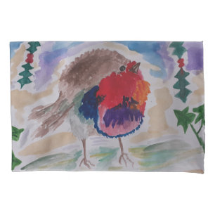 Christmas Robin Pillowcase