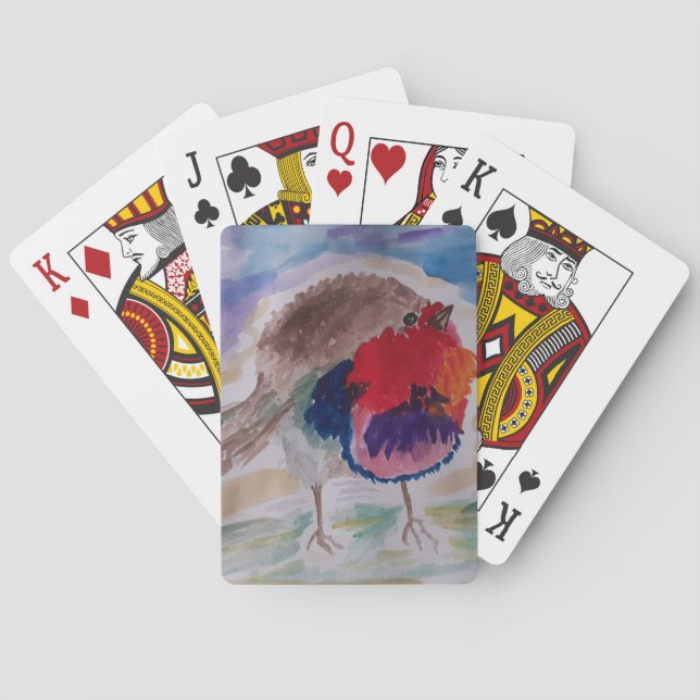 Christmas Robin Playing Cards (Back)