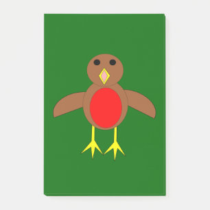 Christmas Robin Post it notes Pad