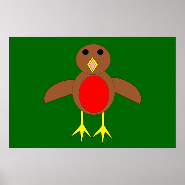 Christmas Robin Poster (Front)