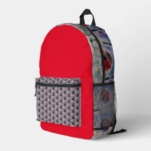 Christmas Robin  Printed Backpack
