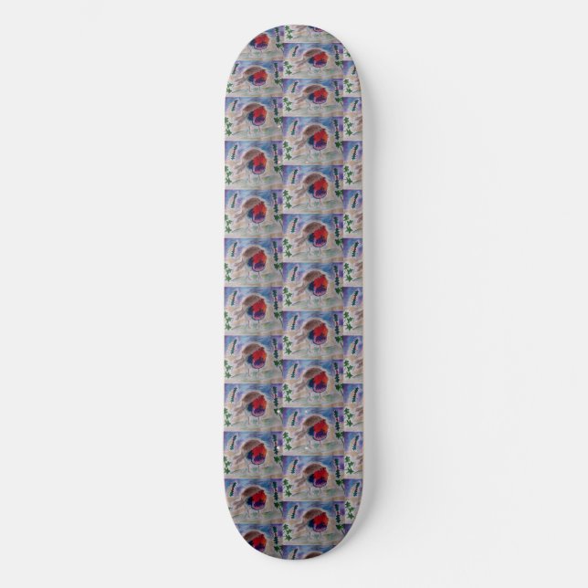 Christmas Robin Skateboard (Front)