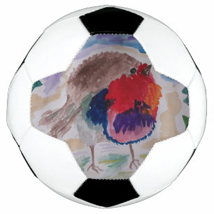 Christmas Robin Soccer Ball