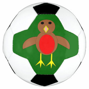 Christmas Robin Soccer Ball