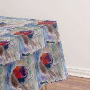 Christmas Robin Tablecloth