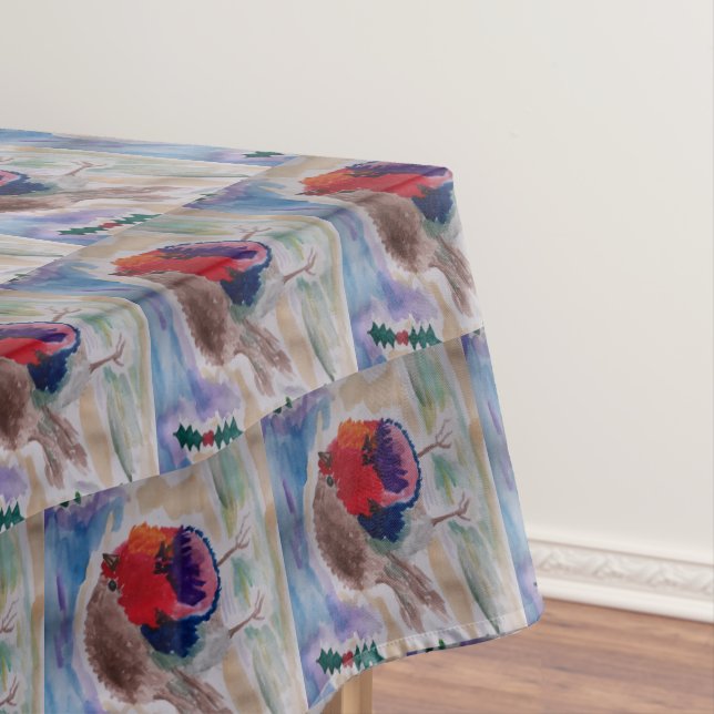 Christmas Robin Tablecloth (In Situ)