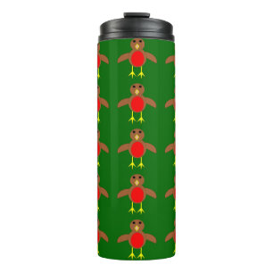 Christmas Robin Thermal Tumbler