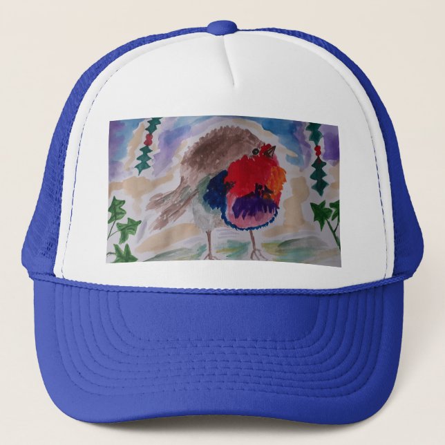 Christmas Robin Trucker Hat (Front)