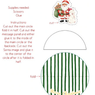 Christmas rocker card poster