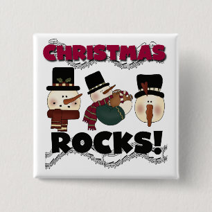 Christmas Rocks T-shirts and Gifts 15 Cm Square Badge